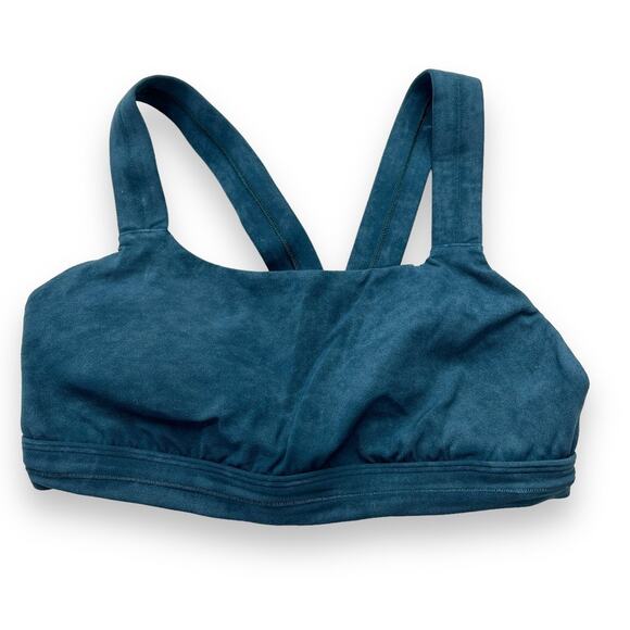 Athleta Other - Athleta Shakti Wash Thick Straps Blue Sports Bra with Removal Pads Women's S